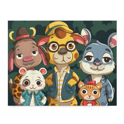 Cute Animal Friends Puzzle - 120/252/500-Piece Jigsaw for Family Fun