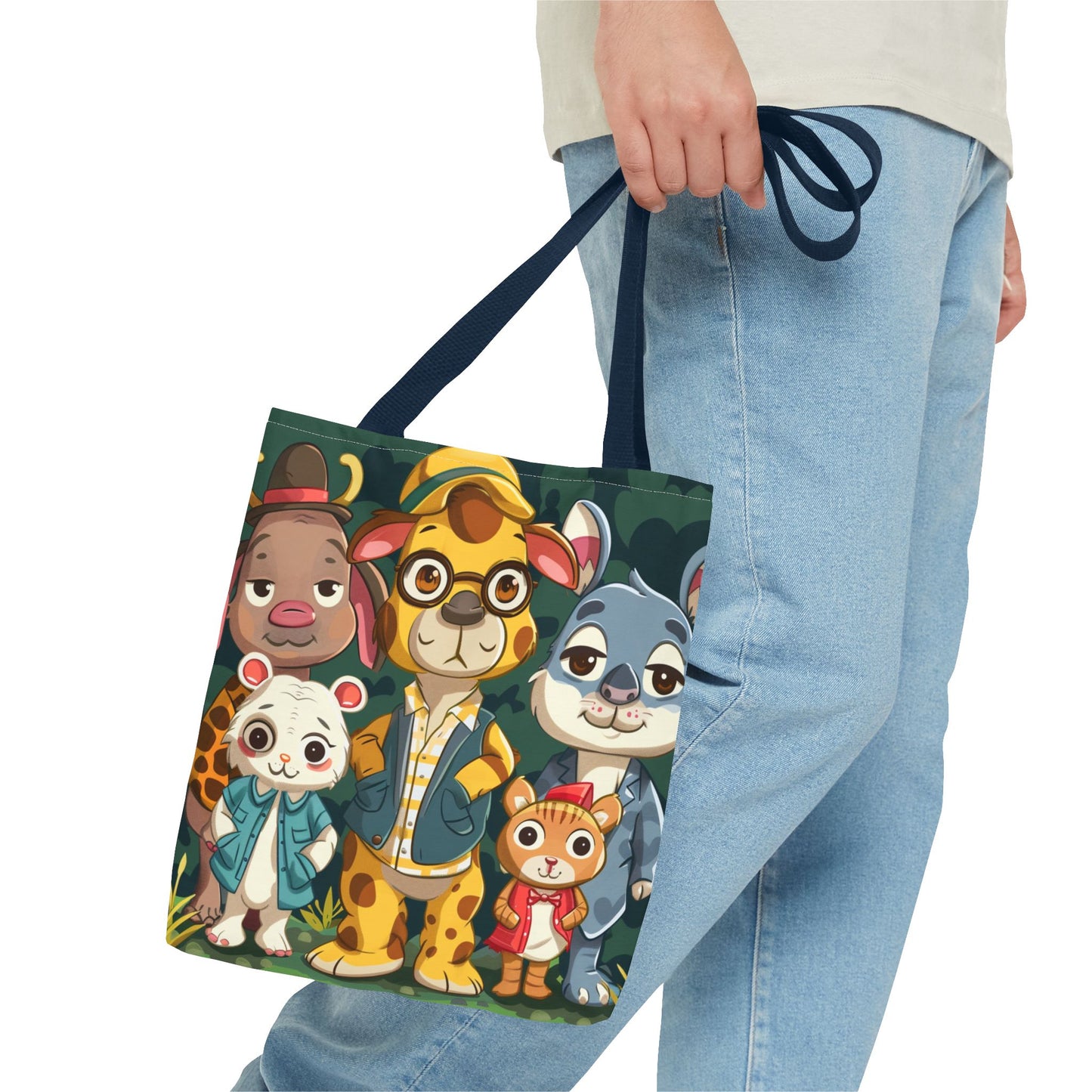 Cute Animal Friends Tote Bag - Whimsical Animal Design for Kids & Nature Lovers