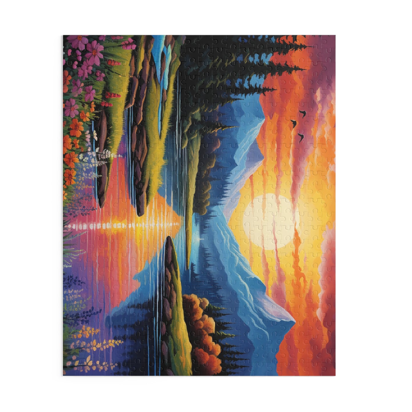 Serene Sunset Landscape Puzzle - 500-Piece Jigsaw for Nature Lovers