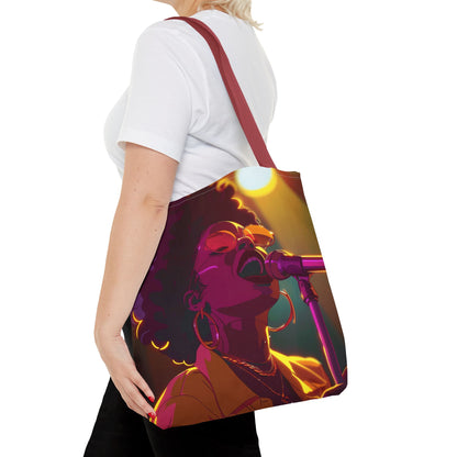 Vibrant Singer Tote Bag - Perfect for Music Lovers and Concert Goers