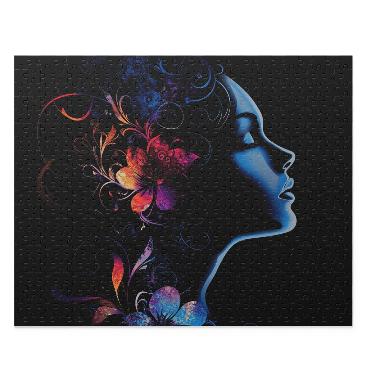 Mystical Floral Silhouette Puzzle - 120, 252, 500-Piece