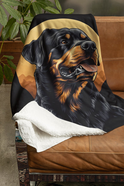 Rottweiler - Sherpa Fleece Blanket