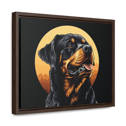 Gallery Canvas Wraps, Horizontal Frame- Rottweiler