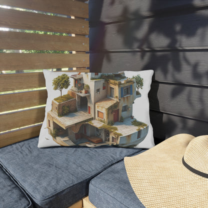 Whimsical Outdoor Pillows with Dreamy House Design - Perfect for Home Décor and Gifts