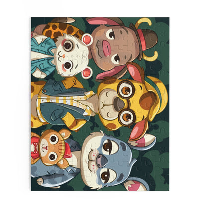 Cute Animal Friends Puzzle - 120/252/500-Piece Jigsaw for Family Fun