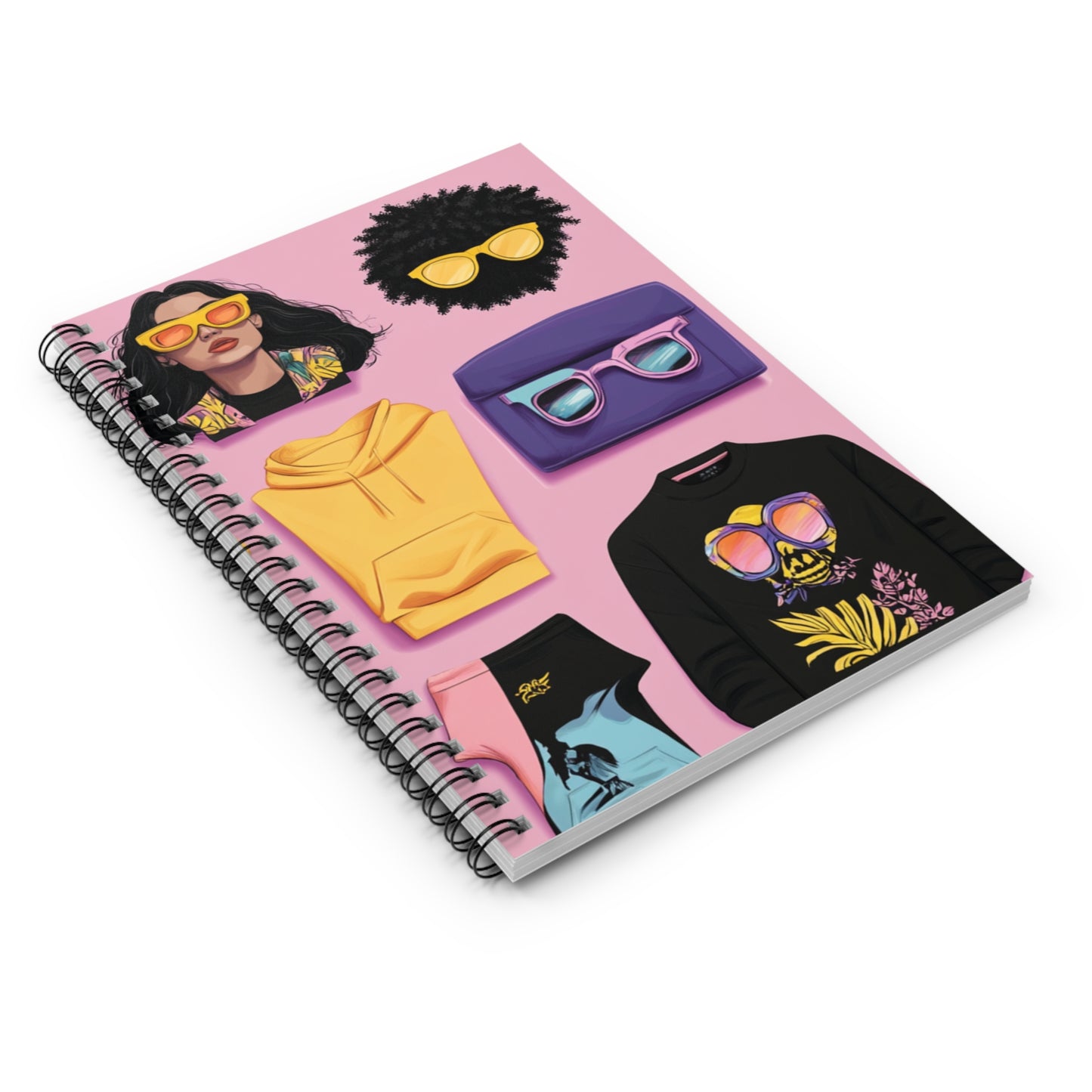 Vibrant Fashion Spiral Notebook - Chic Summer Style