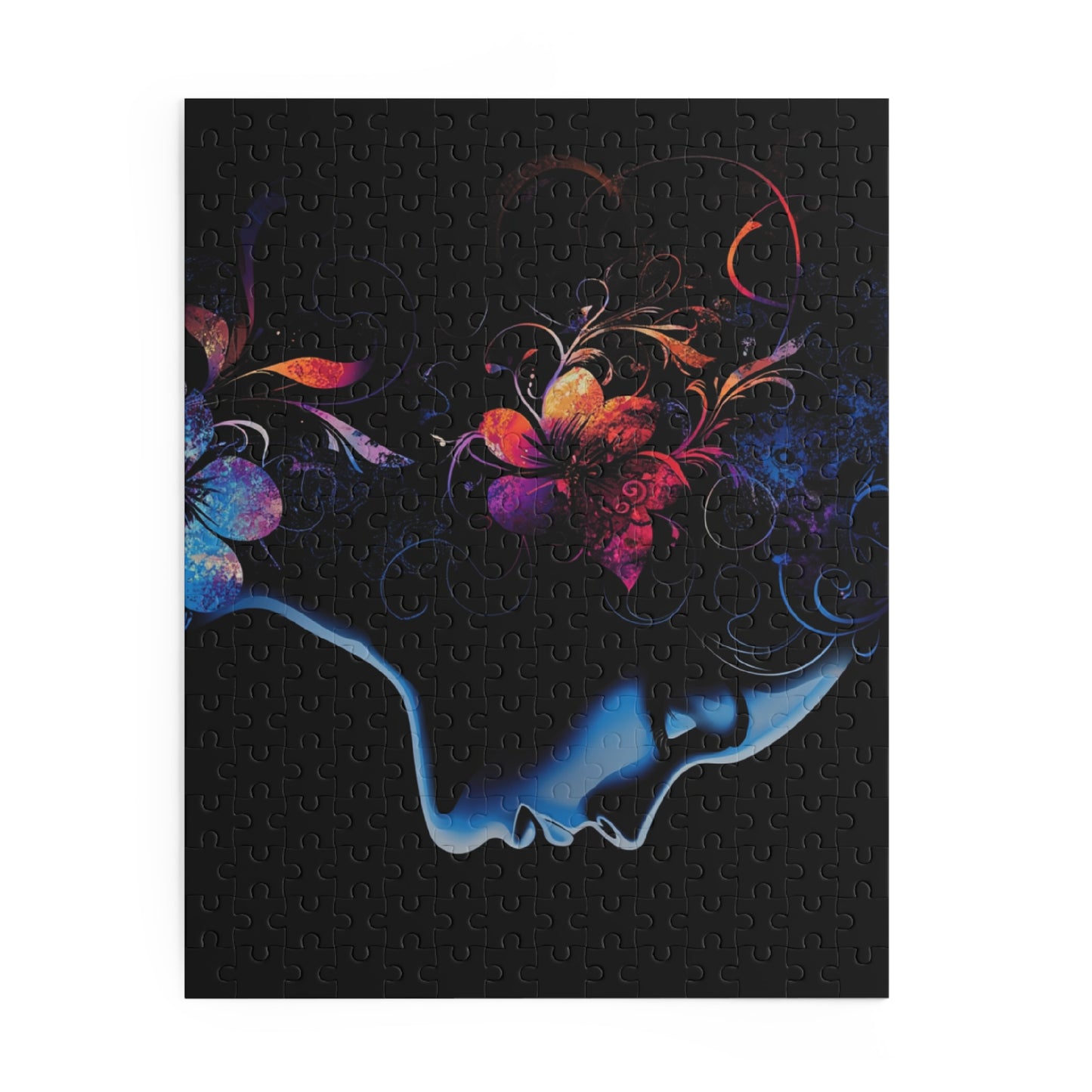 Mystical Floral Silhouette Puzzle - 120, 252, 500-Piece