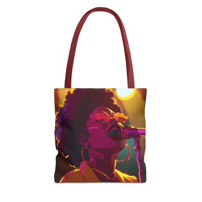 Vibrant Singer Tote Bag - Perfect for Music Lovers and Concert Goers