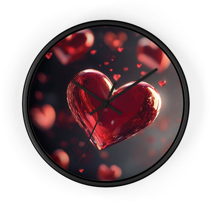 Romantic Heart Design Wall Clock - Perfect Gift for Valentine's Day