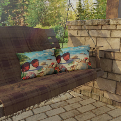 Coastal Vibes Outdoor Pillows - Tropical Beach Decorative Cushions