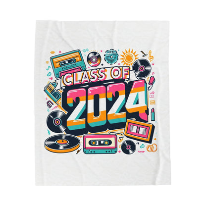 Class of 2024 - Velveteen Plush Blanket
