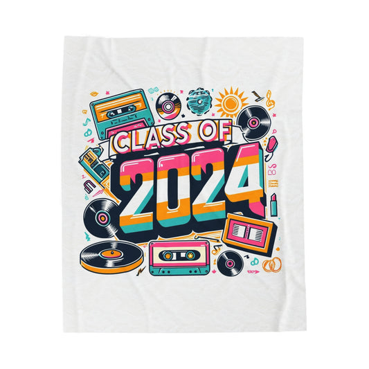 Class of 2024 - Velveteen Plush Blanket