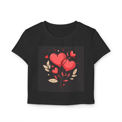 Heart Flower - Women's Baby Tee