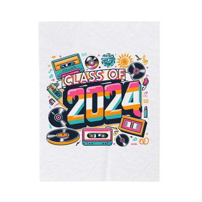 Class of 2024 - Velveteen Plush Blanket