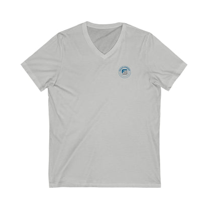 Unisex Jersey Short Sleeve V-Neck Tee