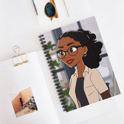 Empowered Woman Spiral Notebook - Ruled Lines | Personal Journal for Creative Minds