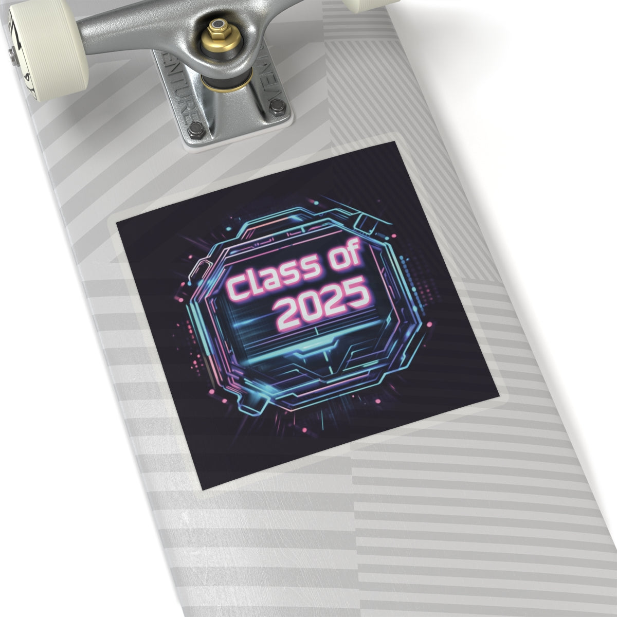 Class of 2025 Tech-Inspired Kiss-Cut Stickers for Graduates