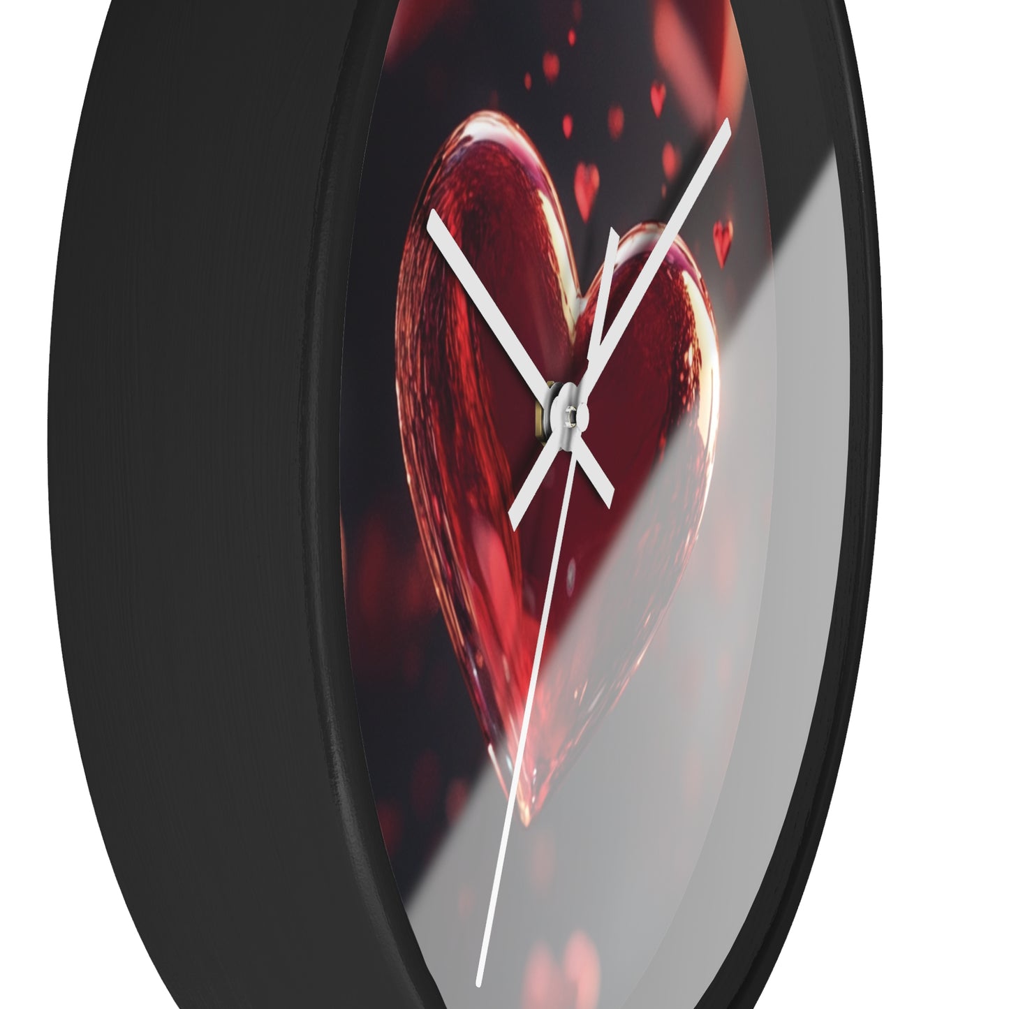 Romantic Heart Design Wall Clock - Perfect Gift for Valentine's Day