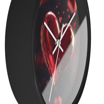 Romantic Heart Design Wall Clock - Perfect Gift for Valentine's Day