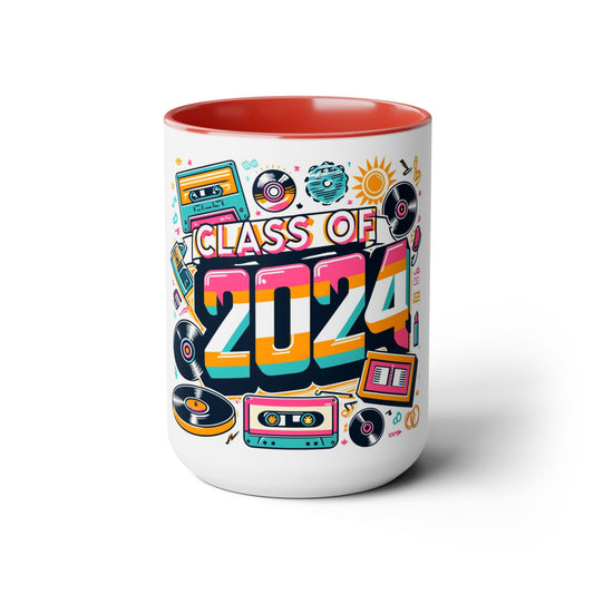 Two-Tone Coffee Mugs, 15oz