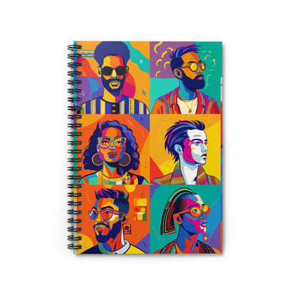 Vibrant Spiral Notebook - Ruled Line | Art-Inspired Writing Journal, Gift for Creatives, School Supplies, Daily Planner, Doodle Pad