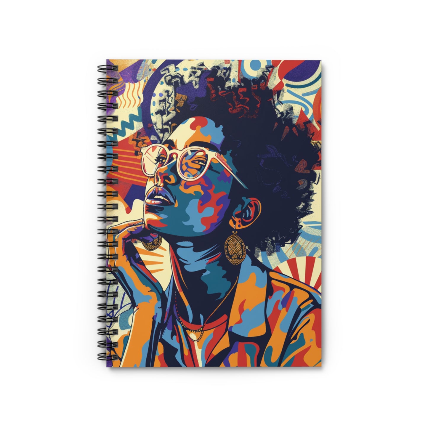 Artistic Spiral Notebook for Creative Minds, Colorful Journal for Artists, Gift for Students, Unique Sketchbook, Inspirational Diary