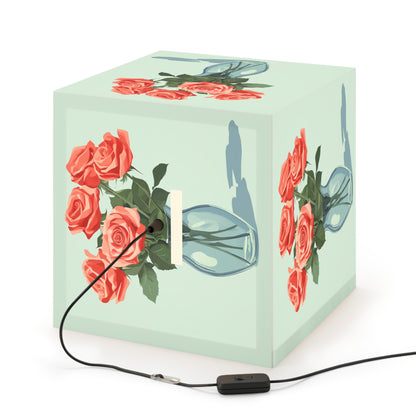 Floral Bouquet  Light Cube Lamp - Bohemian Decor for Home & Office