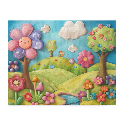Vibrant Nature Puzzle | 120 to 500-Piece Jigsaw | Whimsical Floral Art | Fun Family Activity | Perfect Gift for All Ages