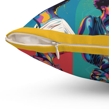 Spun Polyester Square Pillow