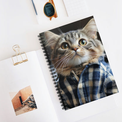 Cute Cat Spiral Notebook - Perfect for Pet Lovers and Students