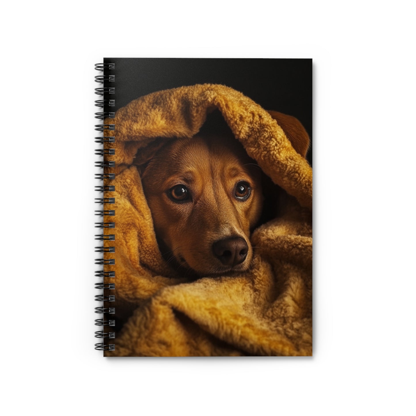 Cozy Dog Spiral Notebook - Ruled Line for Pet Lovers