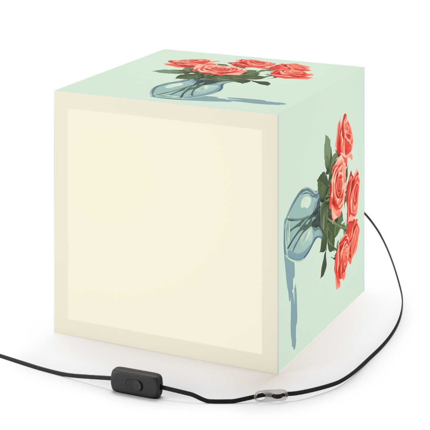 Floral Bouquet  Light Cube Lamp - Bohemian Decor for Home & Office