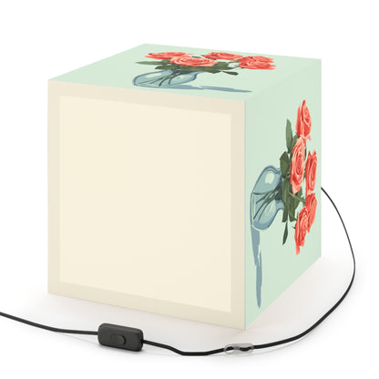 Floral Bouquet  Light Cube Lamp - Bohemian Decor for Home & Office