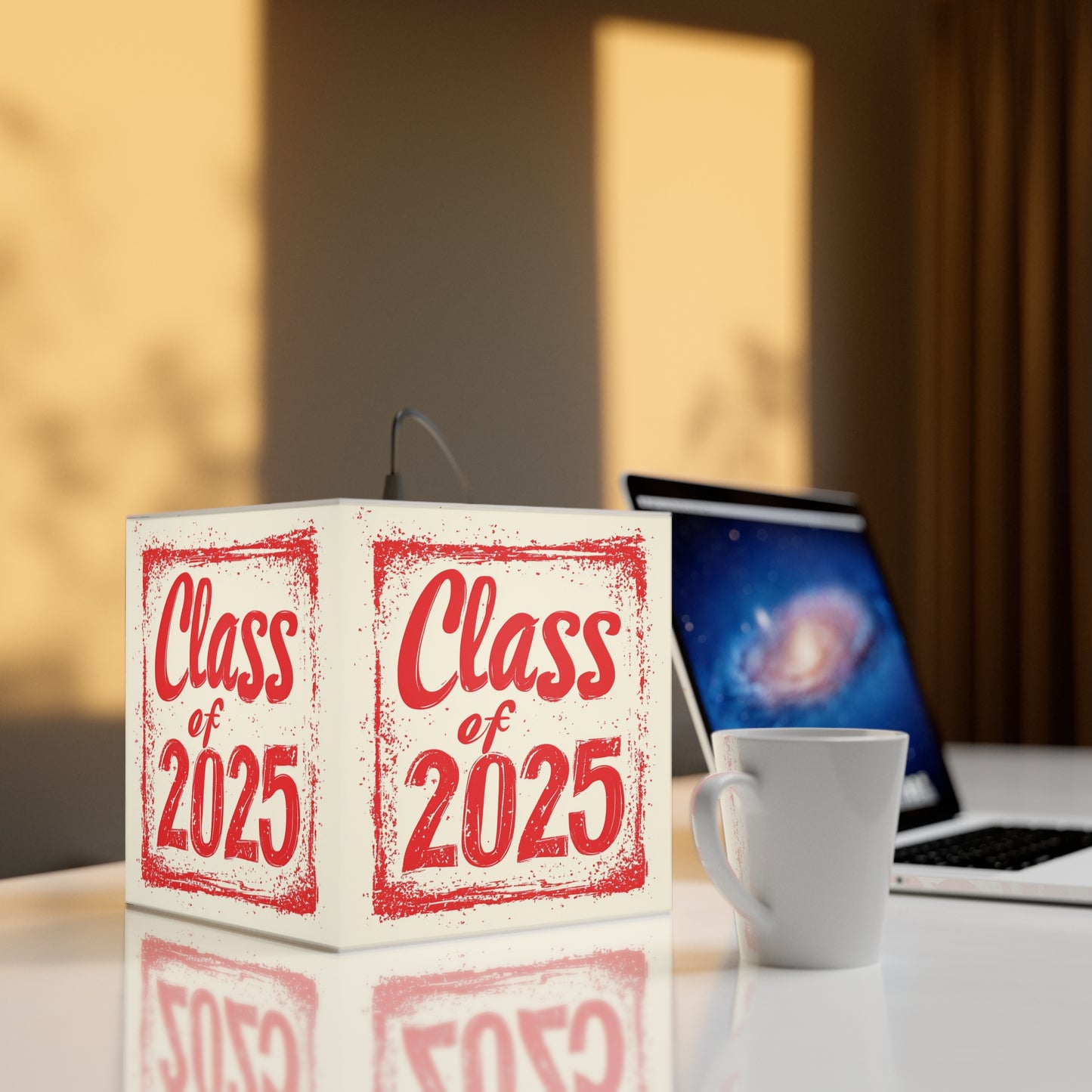 Class of 2025 - Light Cube Lamp - Bohemian Decor for Home & Office