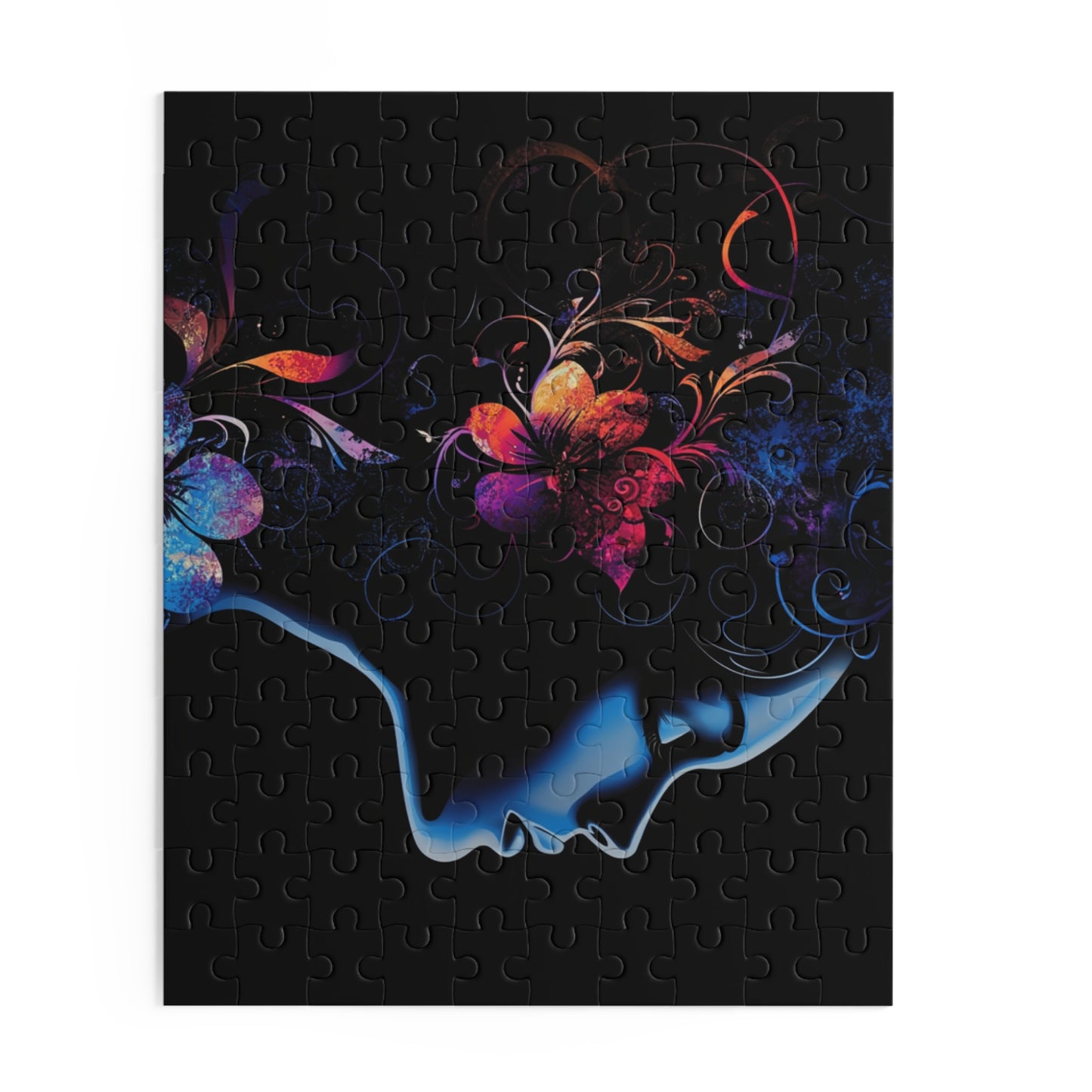 Mystical Floral Silhouette Puzzle - 120, 252, 500-Piece