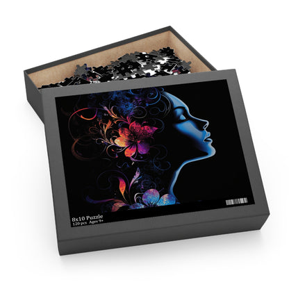 Mystical Floral Silhouette Puzzle - 120, 252, 500-Piece