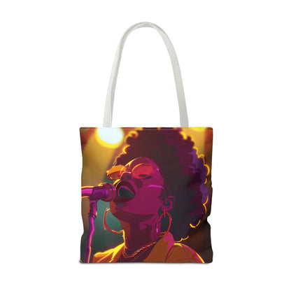 Vibrant Singer Tote Bag - Perfect for Music Lovers and Concert Goers