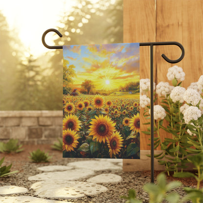 Sunflower Garden Flag - Vibrant Seasonal Decor for Home and Garden