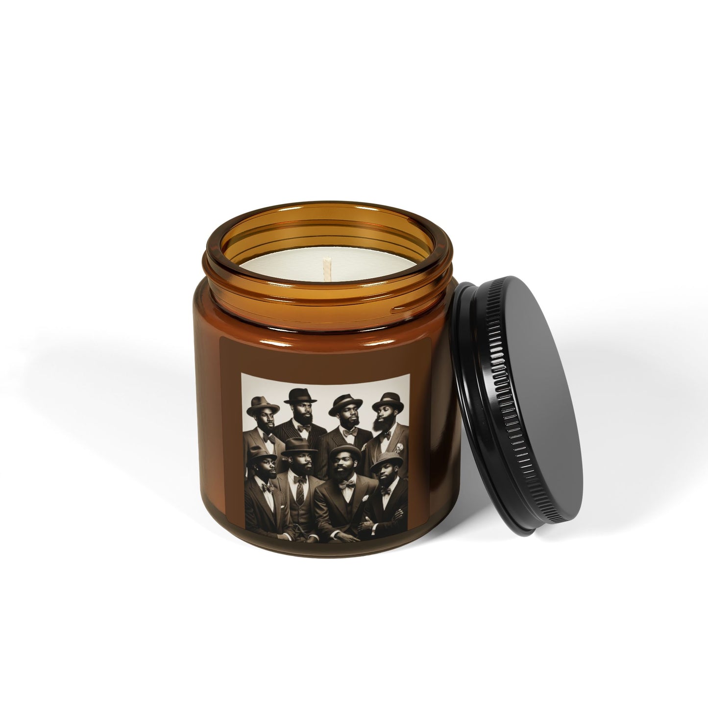 Scented Soy Candle (Multi-Size, Amber Jar)
