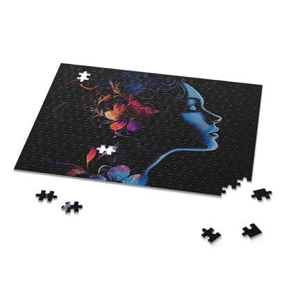 Mystical Floral Silhouette Puzzle - 120, 252, 500-Piece