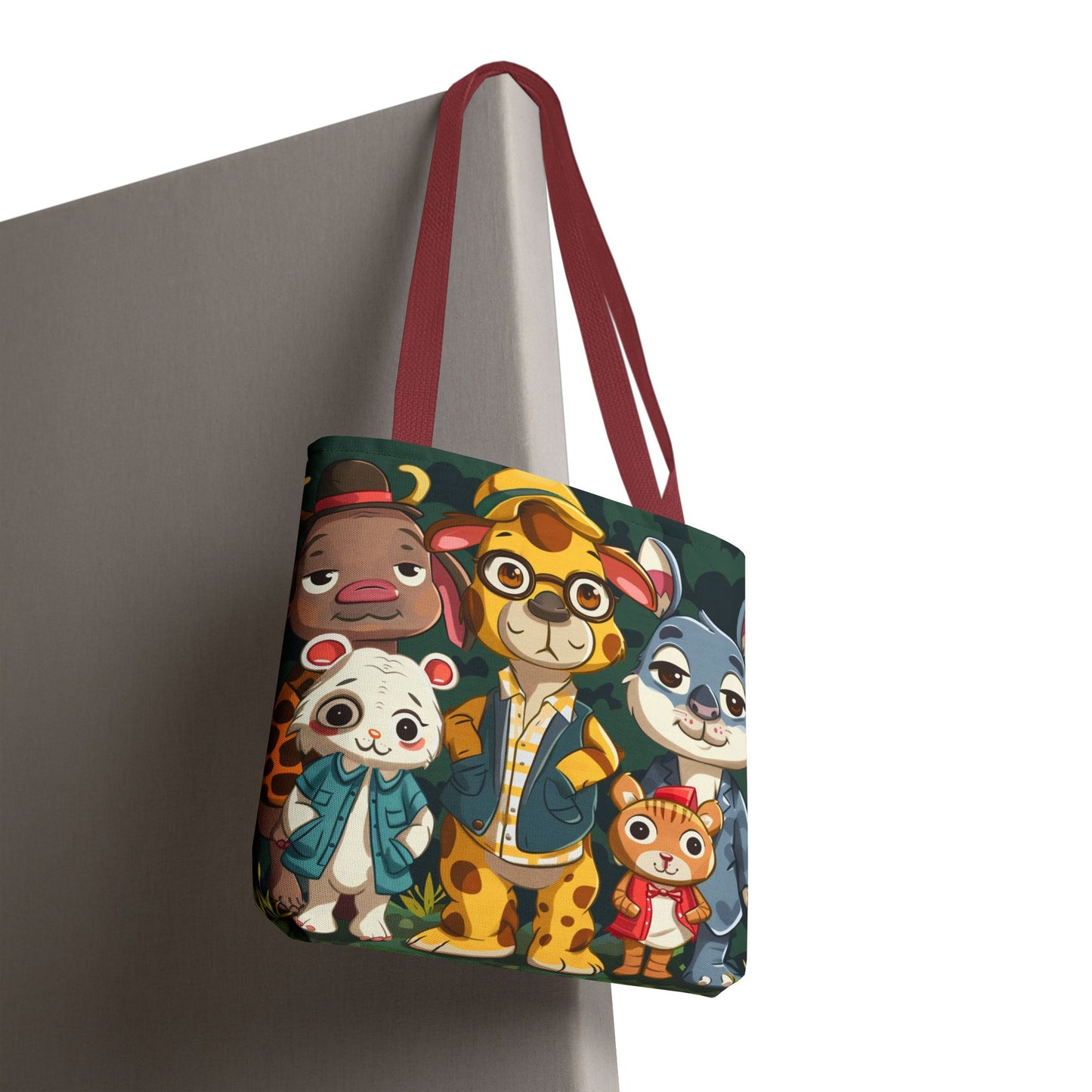 Cute Animal Friends Tote Bag - Whimsical Animal Design for Kids & Nature Lovers