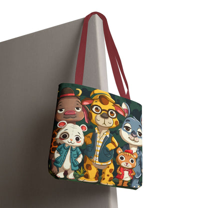 Cute Animal Friends Tote Bag - Whimsical Animal Design for Kids & Nature Lovers