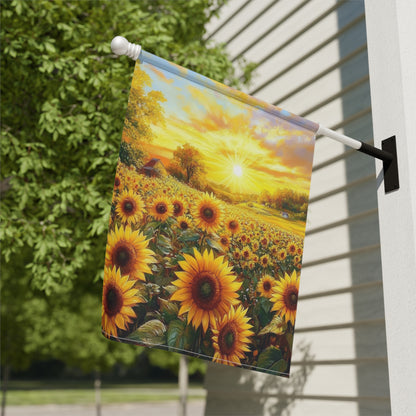 Sunflower Garden Flag - Vibrant Seasonal Decor for Home and Garden