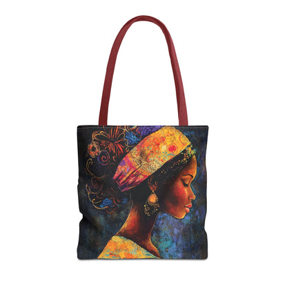 Colorful Woman Art Tote Bag - Vibrant African American Design