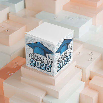 Graduation Note Cube - Class of 2025 Memo Pad, Graduation Gift, Study Tool, Desk Decor, Inspirational Stationery