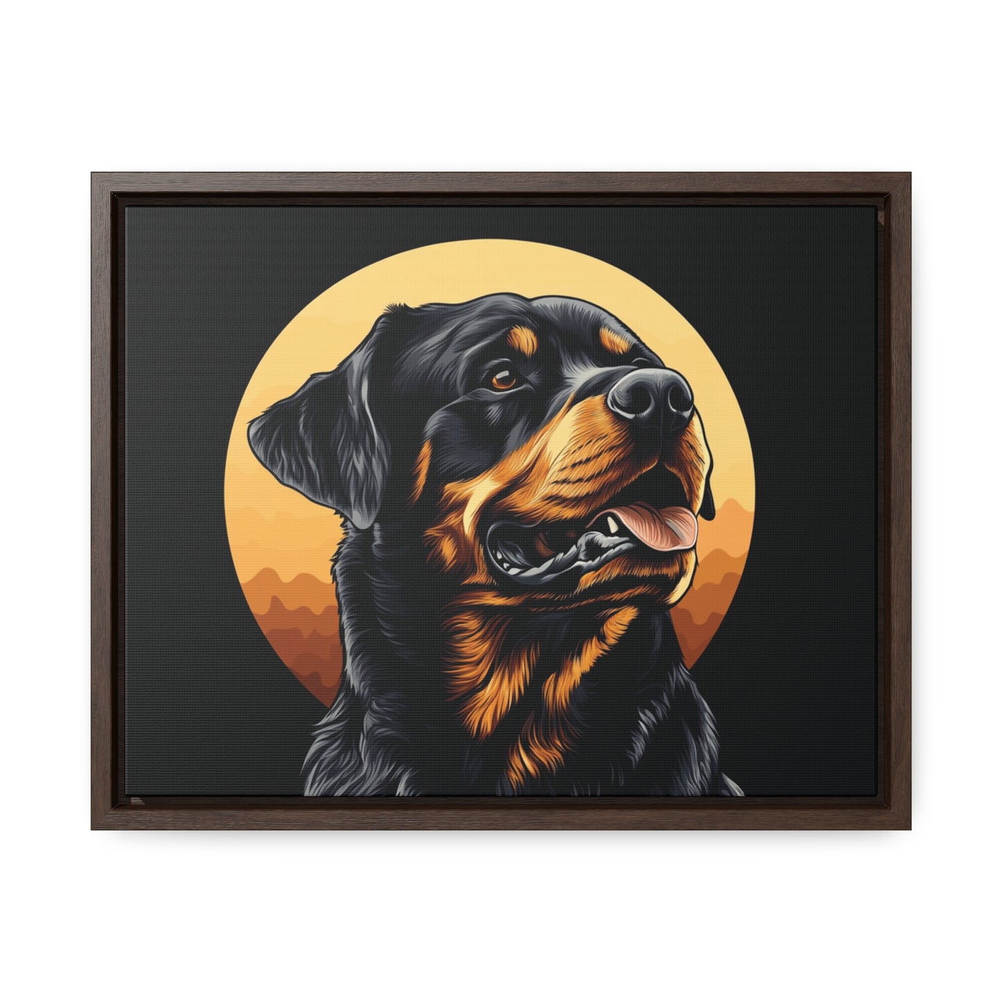 Gallery Canvas Wraps, Horizontal Frame- Rottweiler
