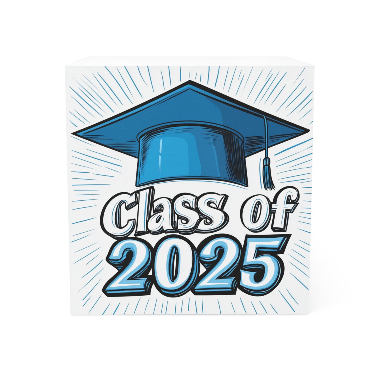 Graduation Note Cube - Class of 2025 Memo Pad, Graduation Gift, Study Tool, Desk Decor, Inspirational Stationery