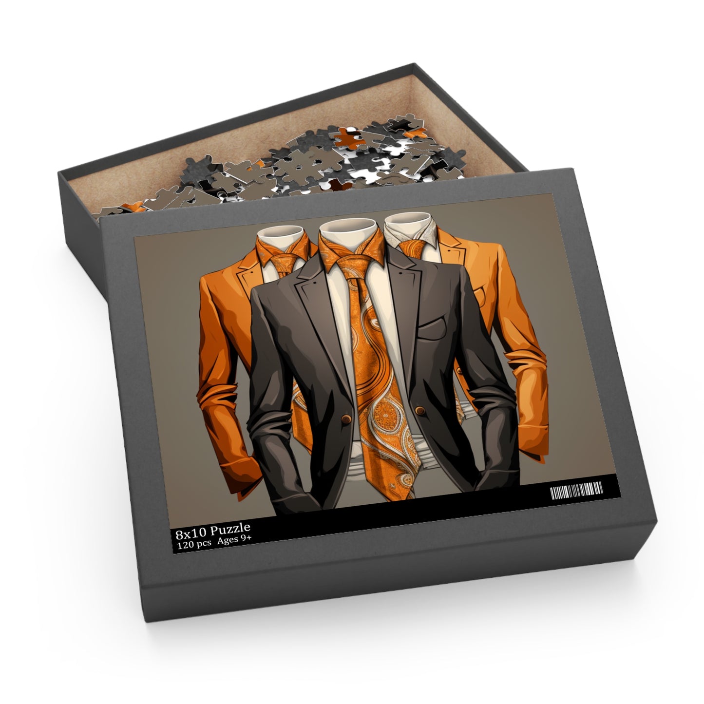Elegant Suit-Themed 500-Piece Puzzle for Fashion Enthusiasts