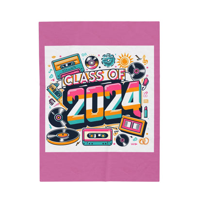 Class of 2024 - Velveteen Plush Blanket