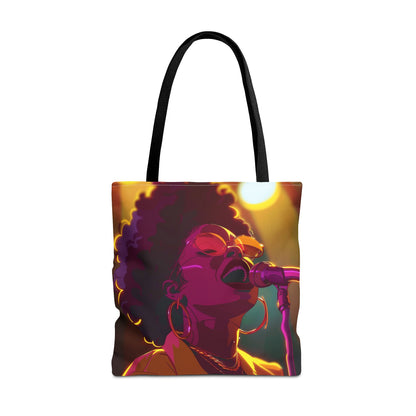 Vibrant Singer Tote Bag - Perfect for Music Lovers and Concert Goers